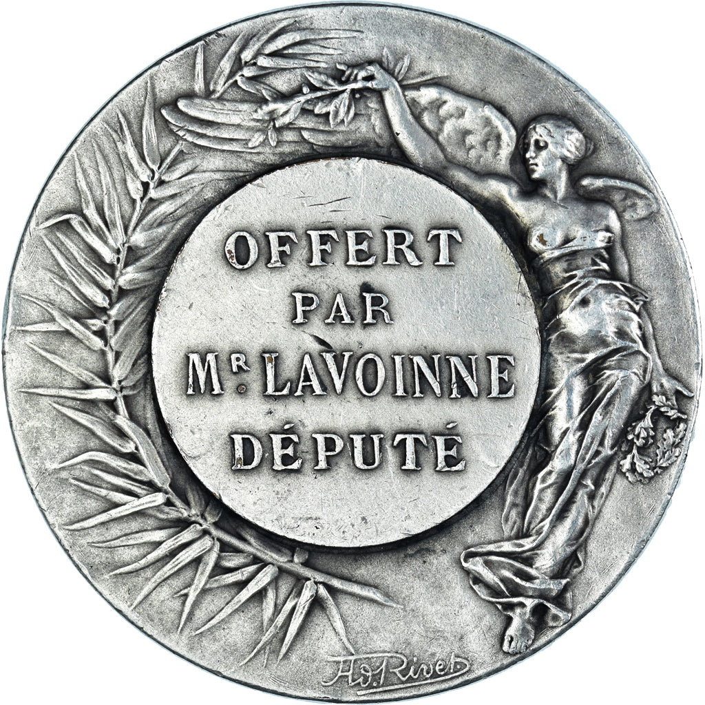 França, medalha, Offert par Mr Lavoinne, Député, Políticas, Sociedade