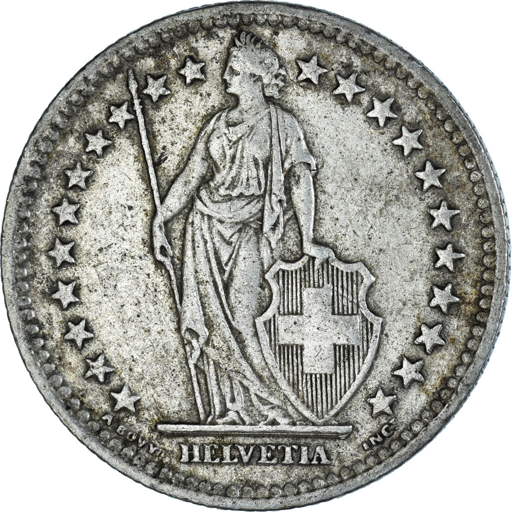 Moneta, Svizzera, 2 Francs, 1948, Bern, BB, Argento, KM:21