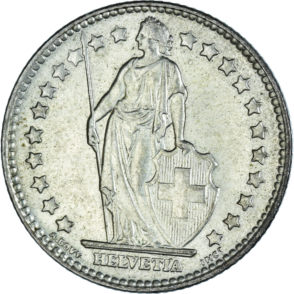 Münze, Schweiz, Franc, 1961, Bern, SS+, Silber, KM:24