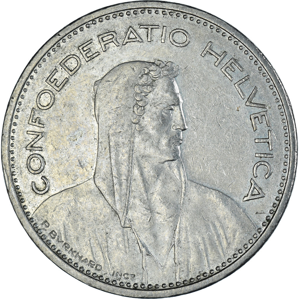Coin, Switzerland, tête de berger, 5 Francs, 1985, Bern, EF(40-45)