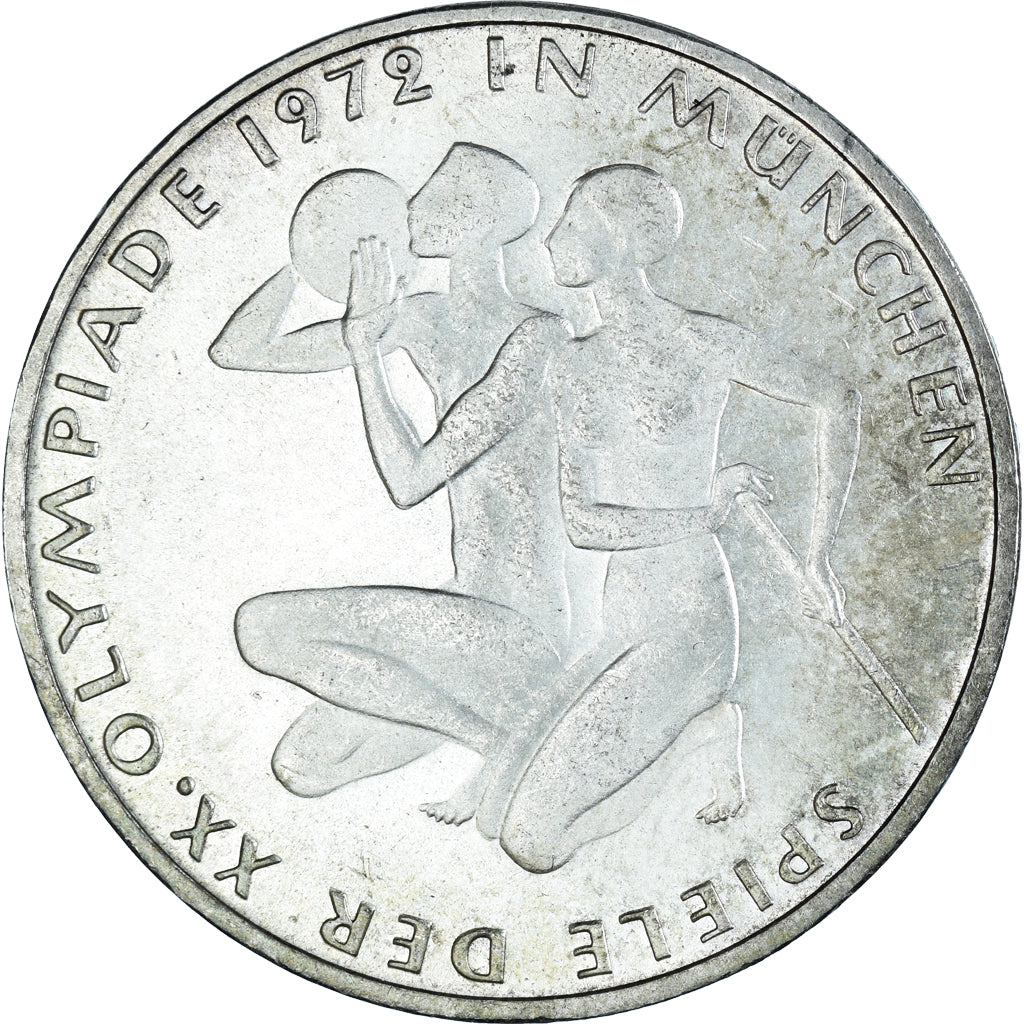 Moneta, GERMANIA - REPUBBLICA FEDERALE, Munich Olympics, 10 Mark, 1972
