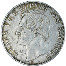 Monnaie, Etats allemands, SAXONY-ALBERTINE, Johann, 2 Thaler, 1857, Dresden
