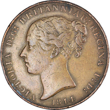 Coin, Jersey, Victoria, 1/13 Shilling, 1844, VF(30-35), Copper, KM:3, Spink:7001
