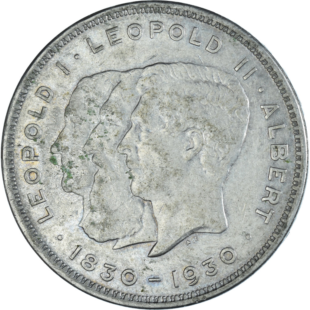 Münze, Belgien, Albert I, 10 Francs-10 Frank, Deux / Twee Belgas, 1930