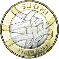 Finland, 5 Euro, Provinces - Karelia, 2011, Vantaa, AU(55-58), Bi-Metallic