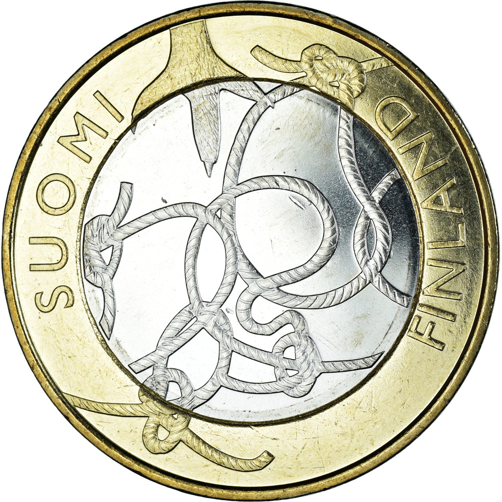 Finland, 5 Euro, Provinces - Tavastia, 2011, Vantaa, MS(63), Bi-Metallic, KM:161