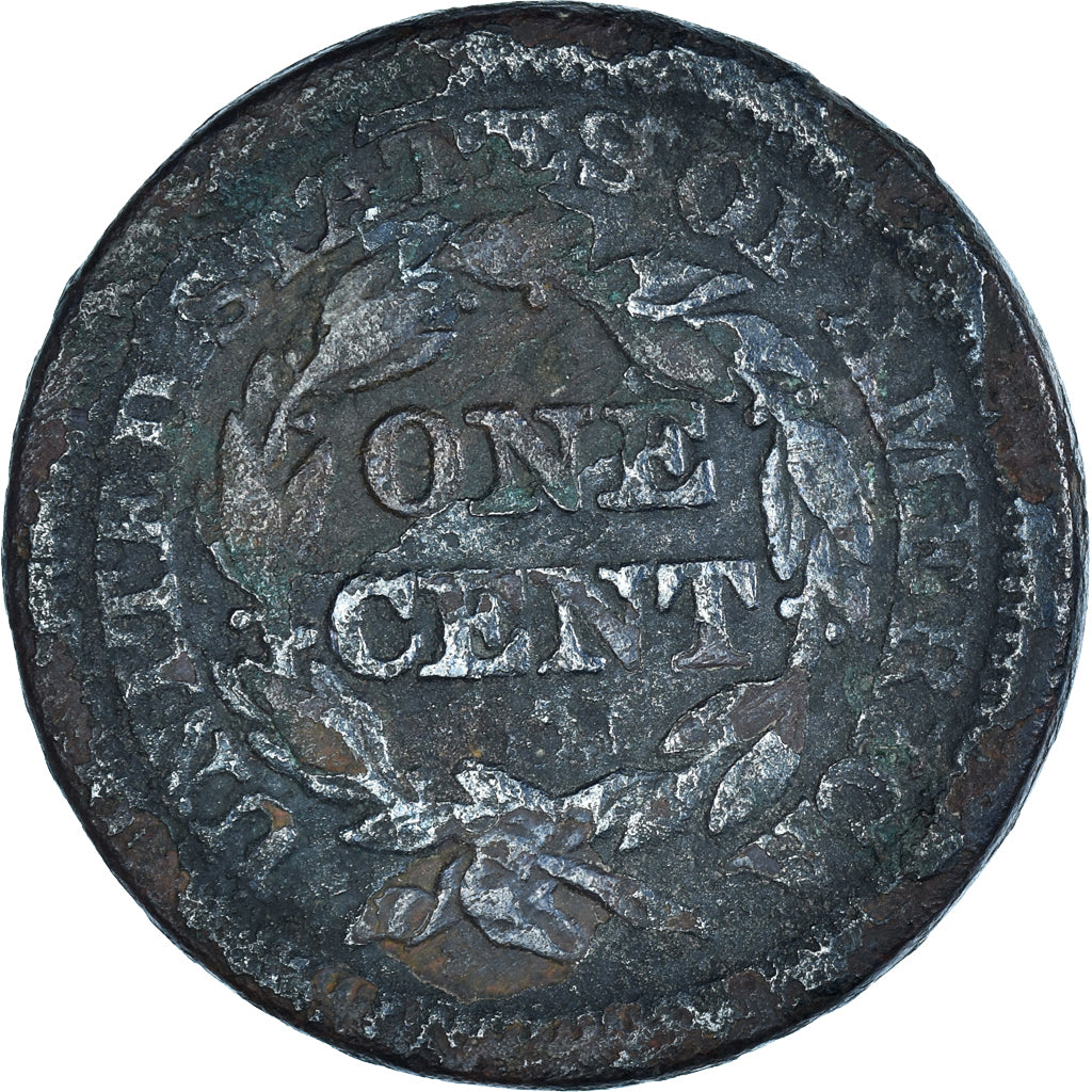 Coin, United States, Braided Hair Cent, Cent, 1847, U.S. Mint, Philadelphia