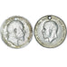 Moneda, Reino Unido, pair of penny earrings, 1909 & 1936, Silver-plated, BC+