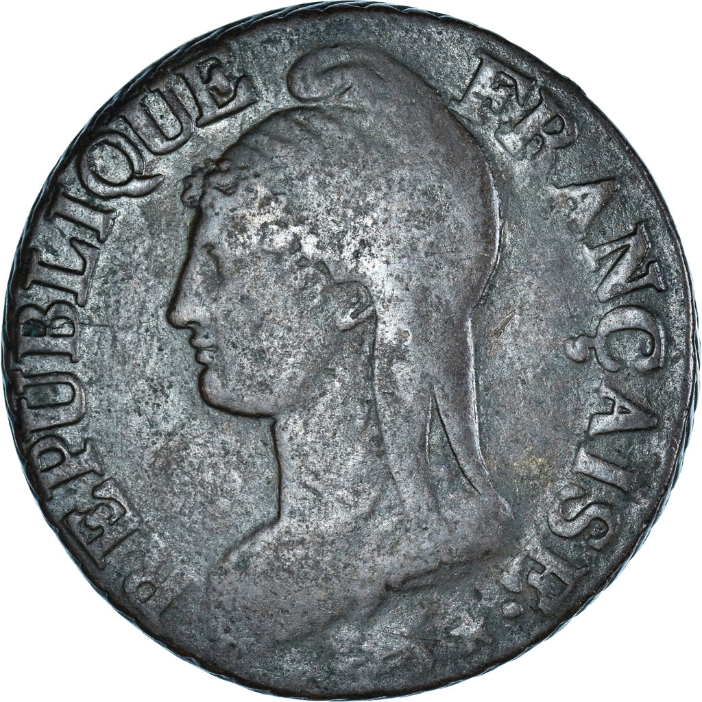 Coin, France, Dupré, 5 Centimes, AN 8, Paris, VF(30-35), Bronze, KM:640.1
