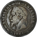 Monnaie, France, Napoleon III, 5 Centimes, 1861, Bordeaux, TB+, Bronze