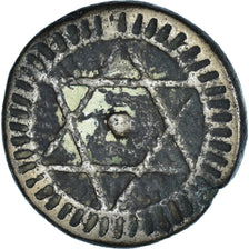 Coin, Morocco, Sidi Mohammed IV, 4 Falus, AH 1287, Fes, VF(20-25), Cast Bronze