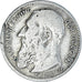 Moneta, Belgio, Leopold II, 50 Centimes, 1909, Brussels, MB+, Argento, KM:61.1