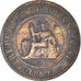 Coin, FRENCH INDO-CHINA, Cent, 1889, Paris, VF(30-35), Bronze, KM:1