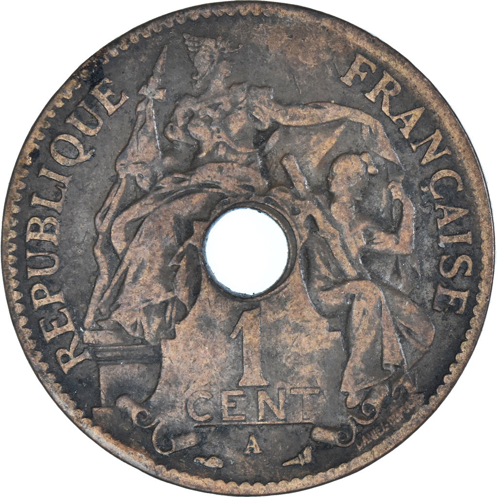 Moneta, INDOCINA FRANCESE, Cent, 1903, MB+, Bronzo, KM:8