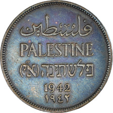 Münze, Palästina, 2 Mils, 1942, British Royal Mint, SS+, Bronze, KM:2