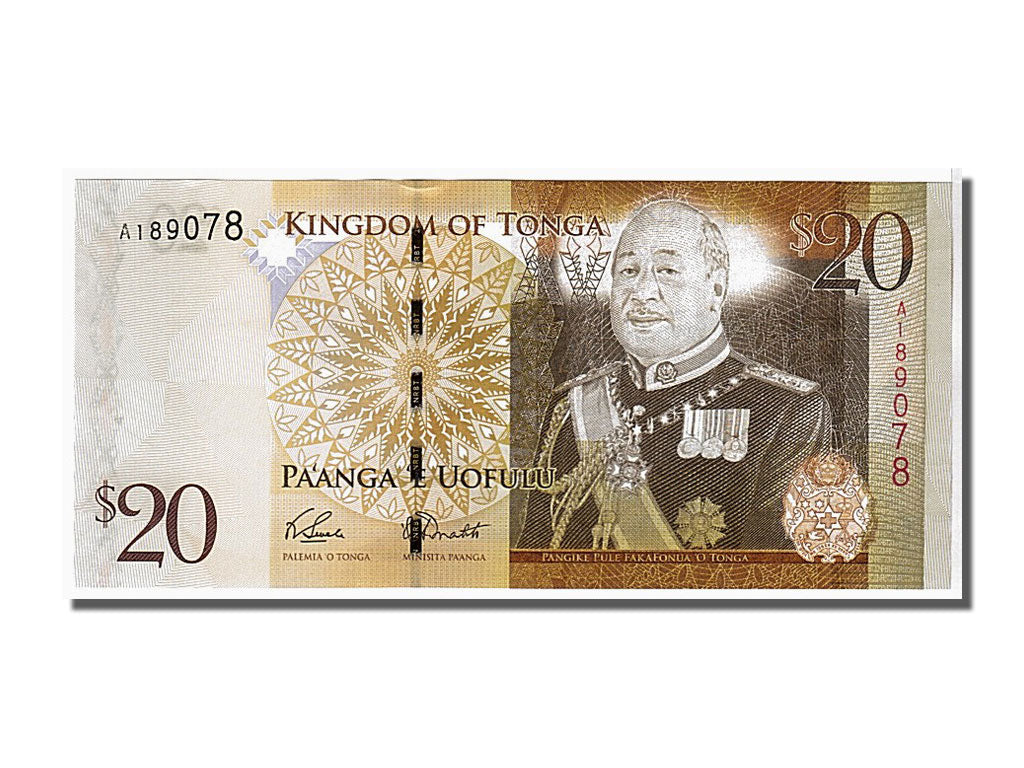 Banknote, Tonga, 20 Pa'anga, 2008, KM:41, UNC(65-70)