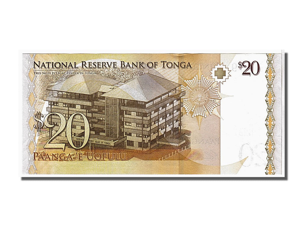 Banknote, Tonga, 20 Pa'anga, 2008, KM:41, UNC(65-70)