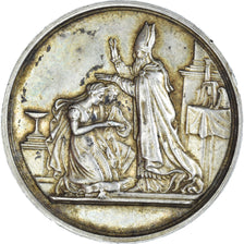 França, medalha, Médaille de mariage, Crenças e religiões, 1865, AU(50-53)