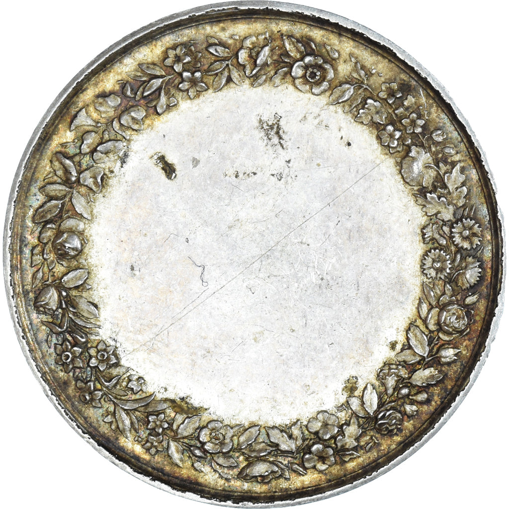 França, medalha, Médaille de mariage, Crenças e religiões, 1865, AU(50-53)