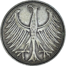 Coin, GERMANY - FEDERAL REPUBLIC, 5 Mark, 1951, Munich, EF(40-45), Silver