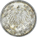 Coin, GERMANY - EMPIRE, 1/2 Mark, 1915, Karlsruhe, AU(50-53), Silver, KM:17
