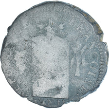 Coin, France, 2 Sols, 1793 - AN II, Saint-Omer, F(12-15), Métal de cloche