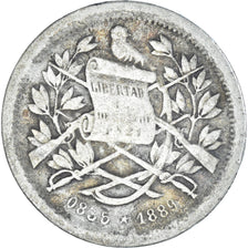 Coin, Guatemala, Real, 1889, VF(20-25), Silver, KM:153a.2