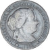 Moneta, Spagna, Isabel II, Centimo, 1868, Barcelona, MB+, Rame, KM:633.1