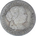 Moneda, España, Isabel II, 1/2 Centimo, 1867, Jubia, BC+, Cobre, KM:632.2