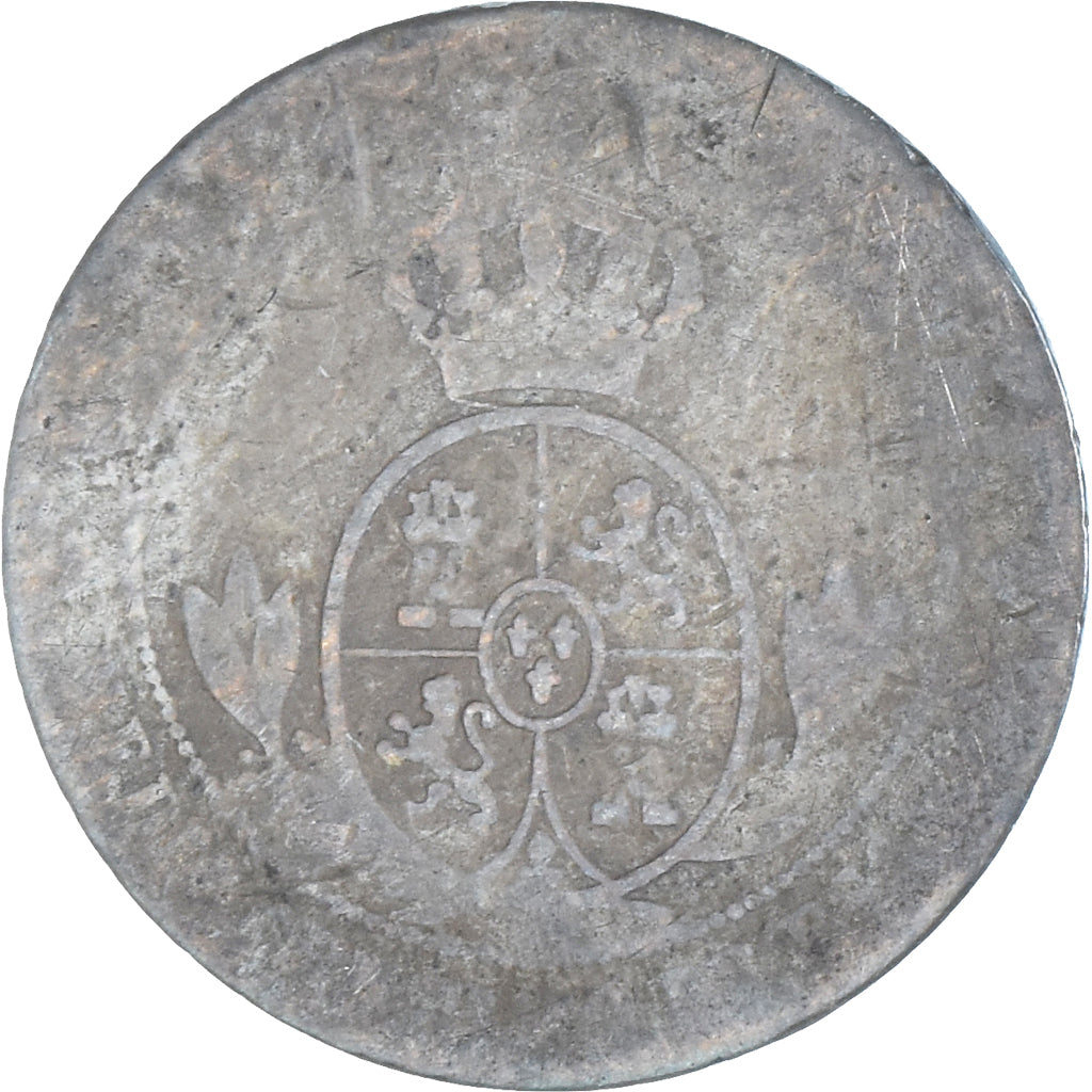 Moneda, España, Isabel II, 1/2 Centimo, 1867, Jubia, BC+, Cobre, KM:632.2