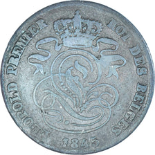 Moeda, Bélgica, Leopold I, 2 Centimes, 1845, Bruxelles, EF(40-45), Cobre