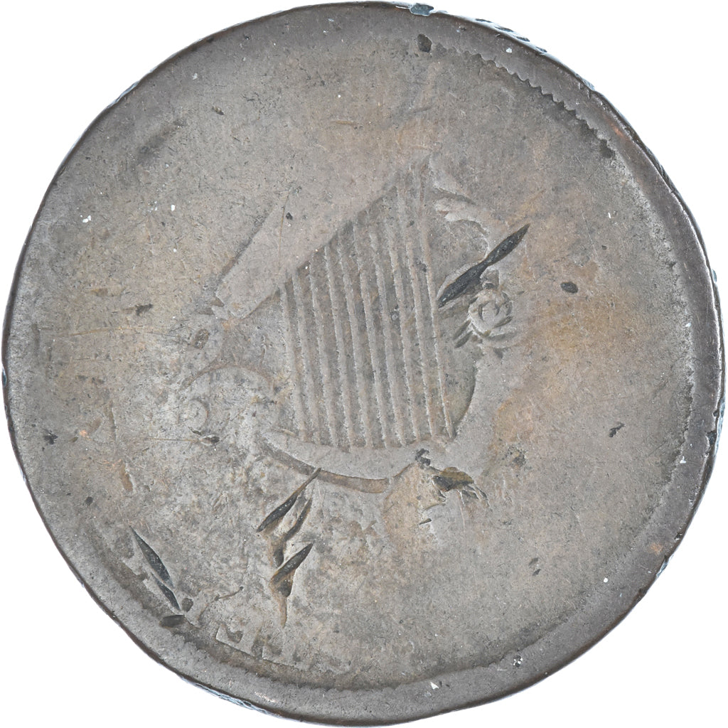 Royaume-Uni, Halfpenny Token, B, Cuivre