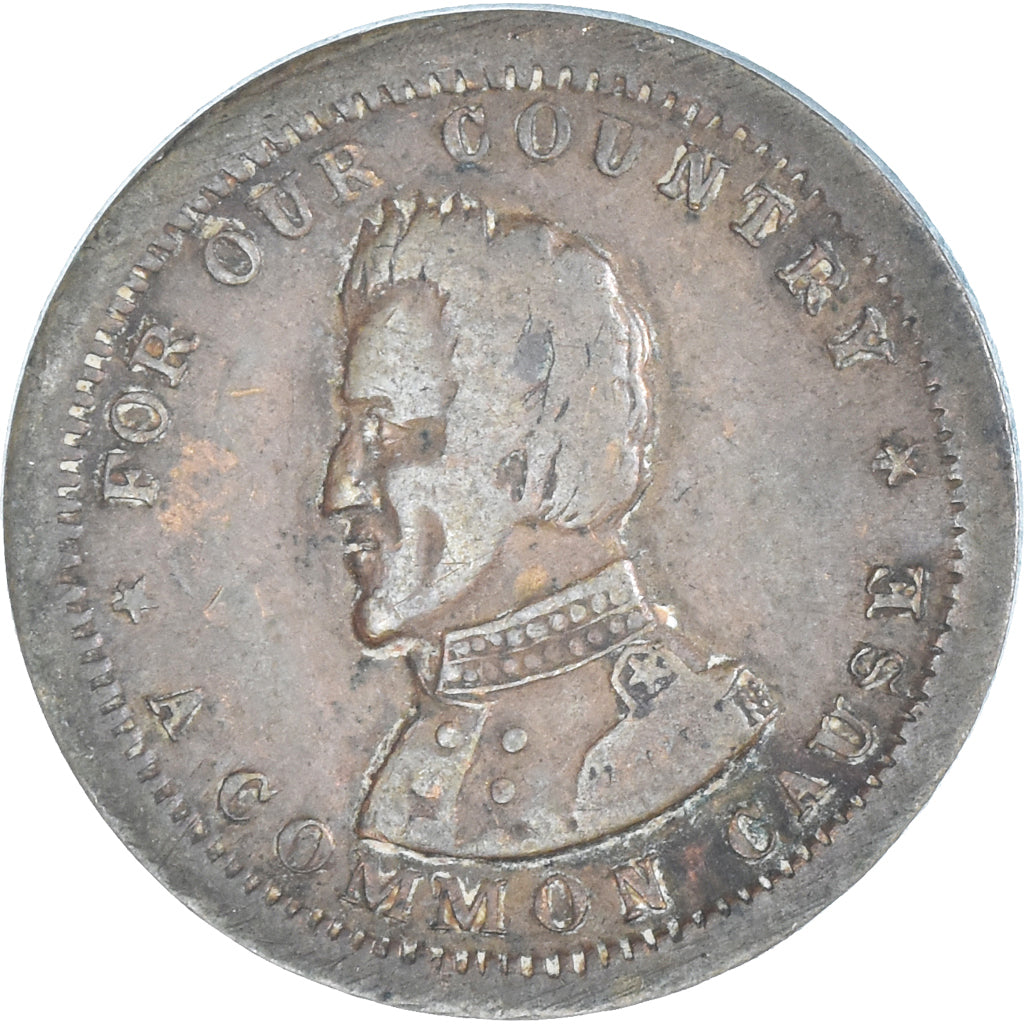 United States, Token, Andrew Jackson, Now and for ever, VF(30-35), Copper