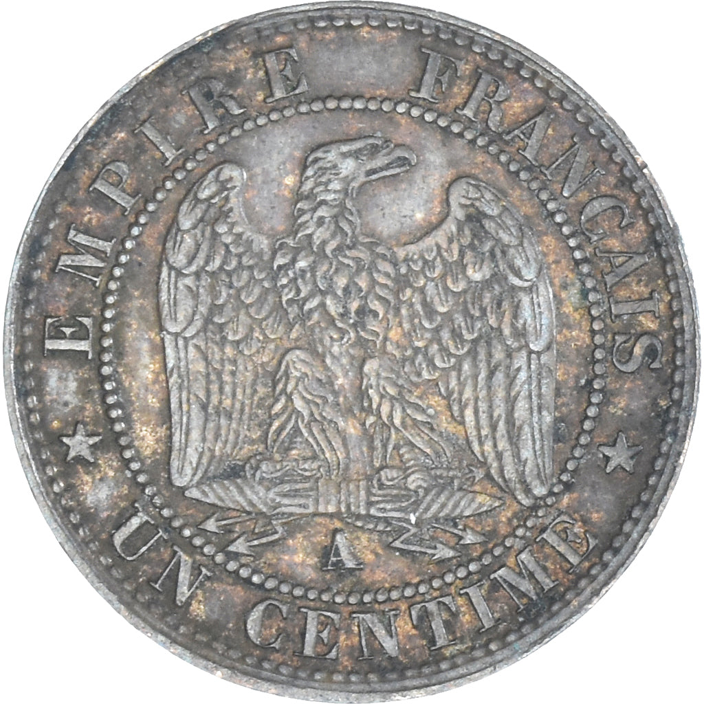 Monnaie, France, Napoleon III, Centime, 1862, Paris, TTB+, Bronze, Gadoury:87