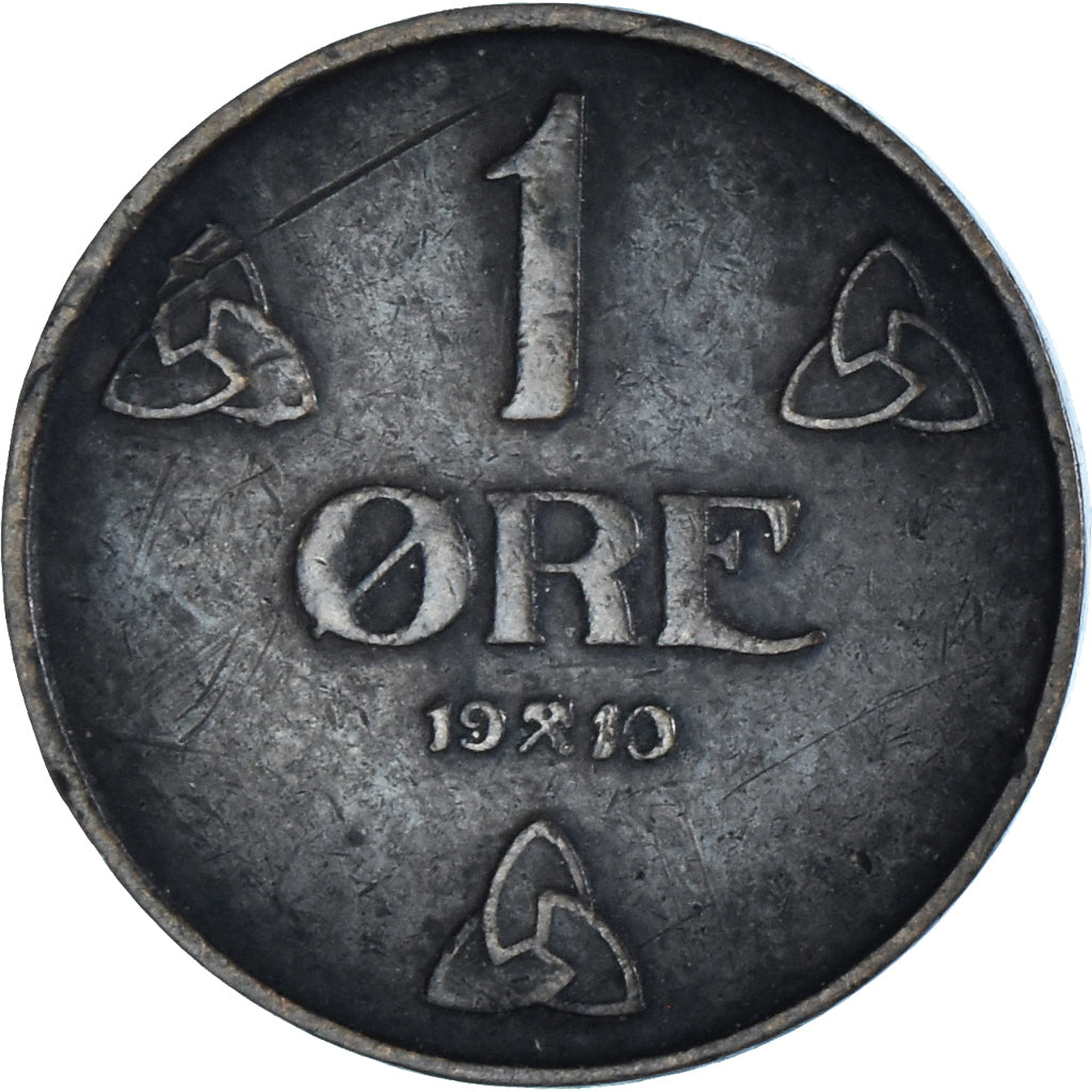 Coin, Norway, Haakon VII, Ore, 1910, Kongsberg, EF(40-45), Bronze, KM:367