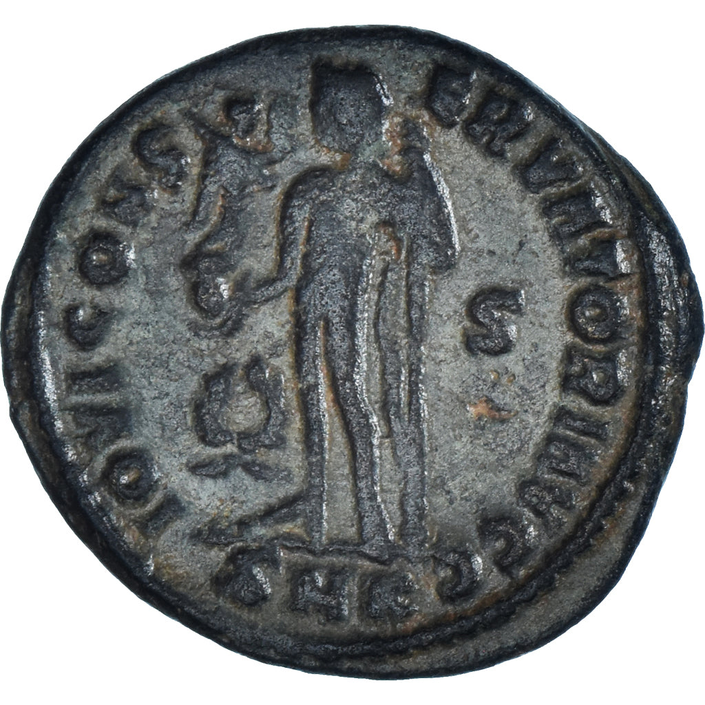 Moneta, Licinius I, Follis, 317-320, Kyzikos, VF(30-35), Brązowy, RIC:9