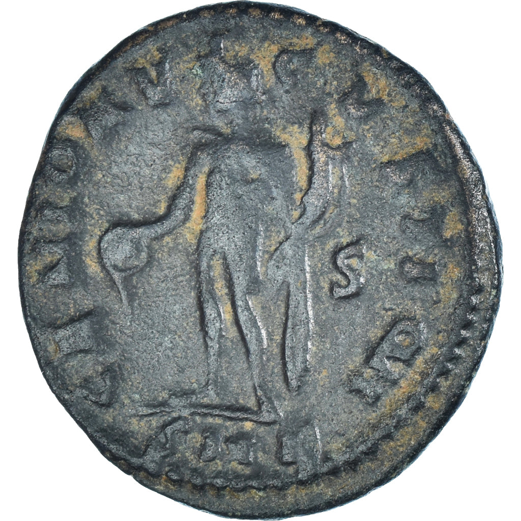 Moneta, Licinius I, Follis, 313-315, Kyzikos, VF(30-35), Brązowy, RIC:2
