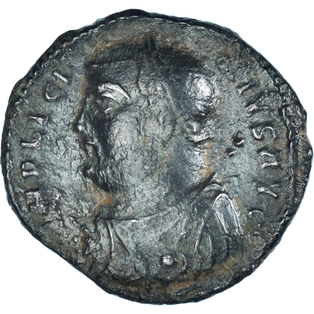Moneta, Licinius I, Follis, 317-320, Kyzikos, VF(20-25), Brązowy, RIC:2