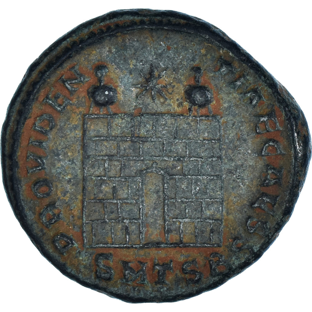 Moneta, Constantius II, Follis, 326-328, Thessalonica, VF(30-35), Brązowy