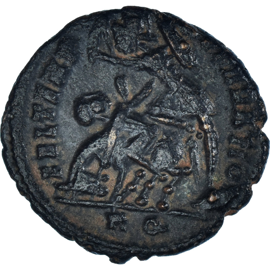Moneta, Constantius II, Follis, 355-361, Rome, VF(30-35), Brązowy, RIC:307