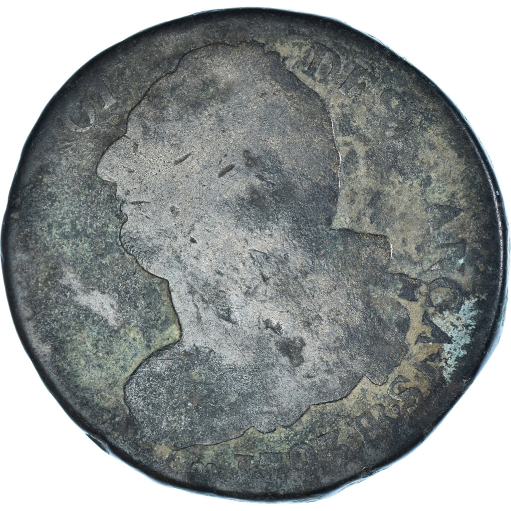 Coin, France, Louis XVI, 2 sols français, 2 Sols, 1793 / AN 5, Strasbourg