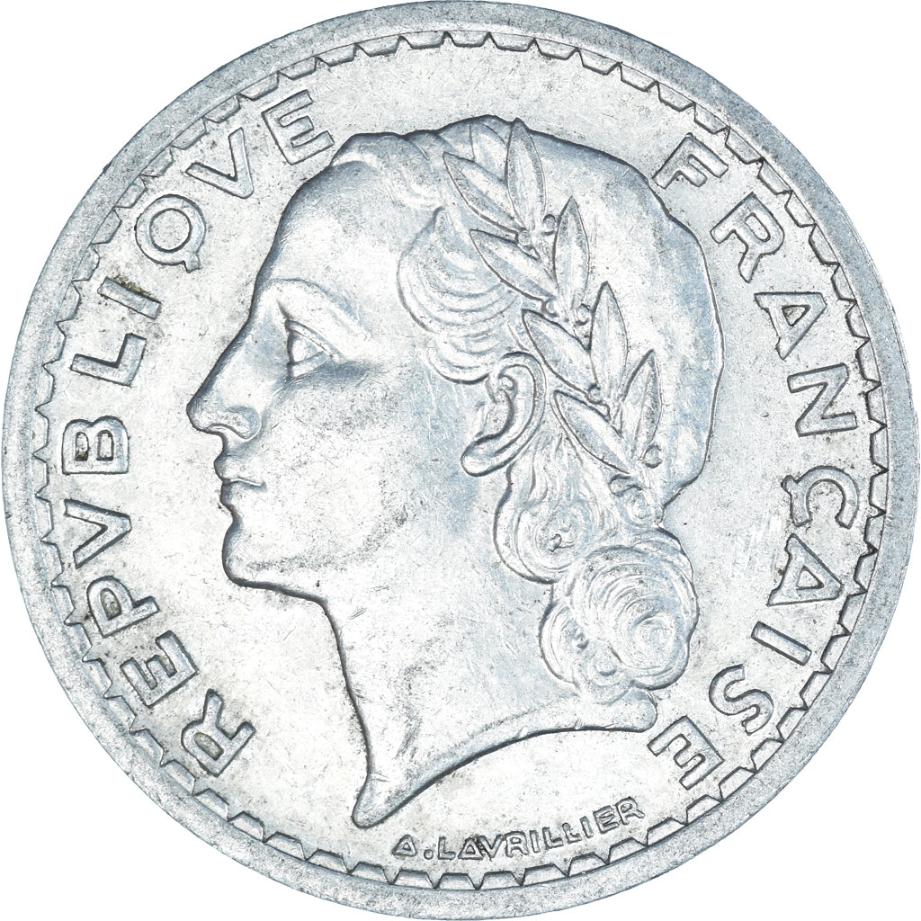 Monnaie, France, Lavrillier, 5 Francs, 1946 B, Beaumont - Le Roger, TTB