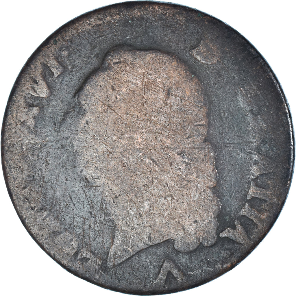 Moeda, França, Louis XVI, Sol, 1782, F(12-15), Cobre, Gadoury:350