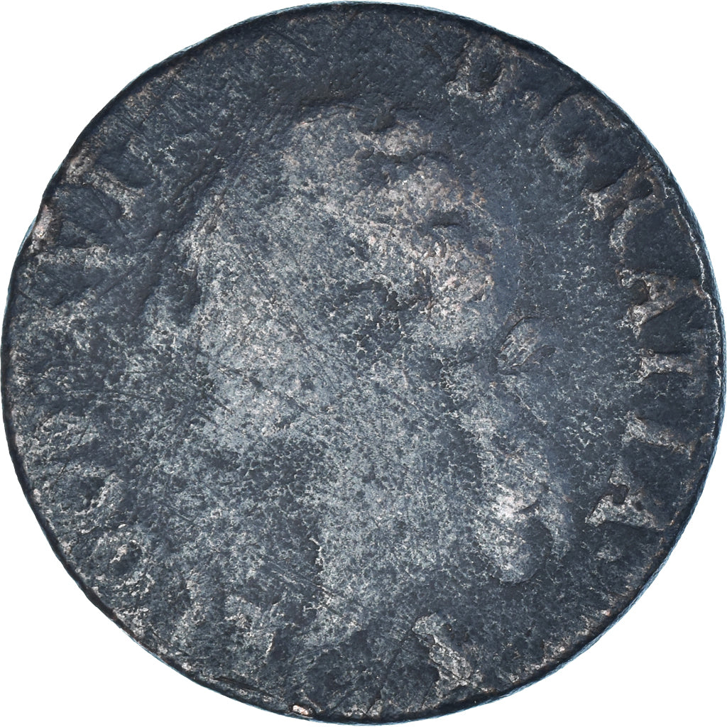 Coin, France, Louis XVI, 1/2 Sol, 1790, Nantes, VF(20-25), Copper, KM:586.14