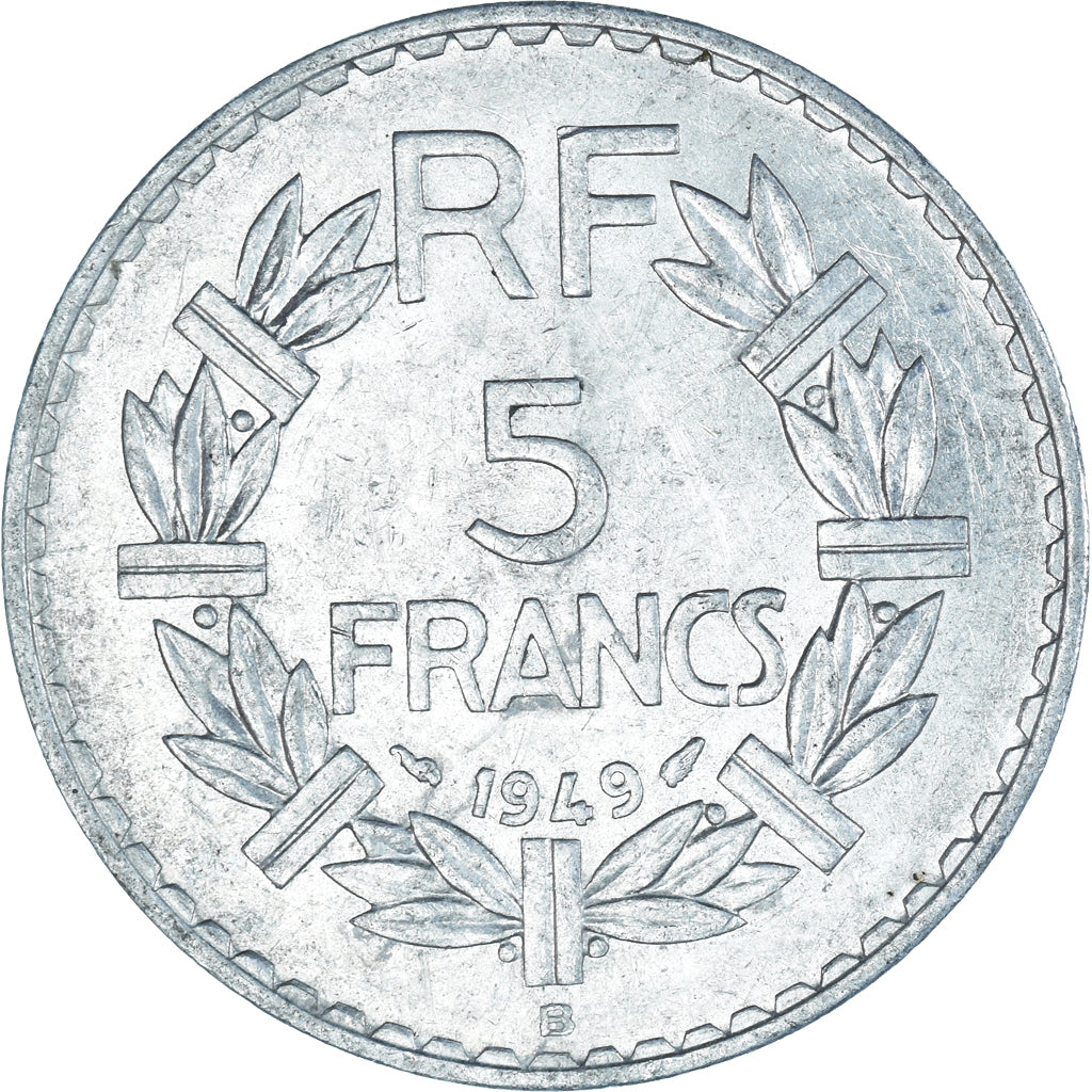 Coin, France, Lavrillier, 5 Francs, 1949, Beaumont - Le Roger, AU(50-53)