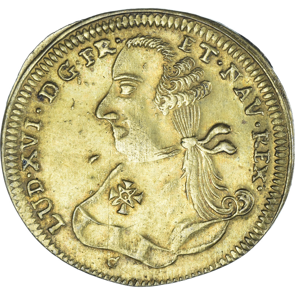 Germany, Token, Louis XVI, Jeton de Nuremberg, eccles angl, MS(63), Brass