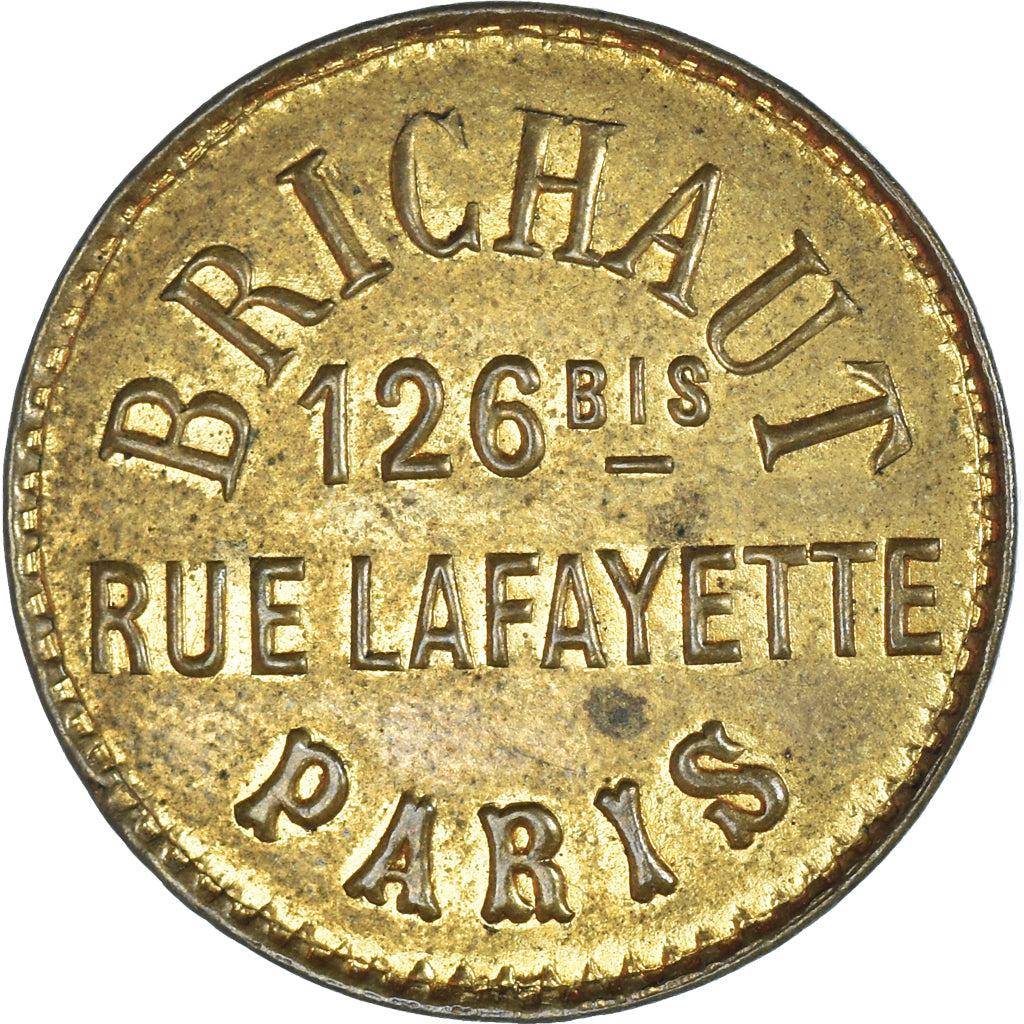France, publicity token, Albert Brichaut, photographe, TTB+, paper-brass