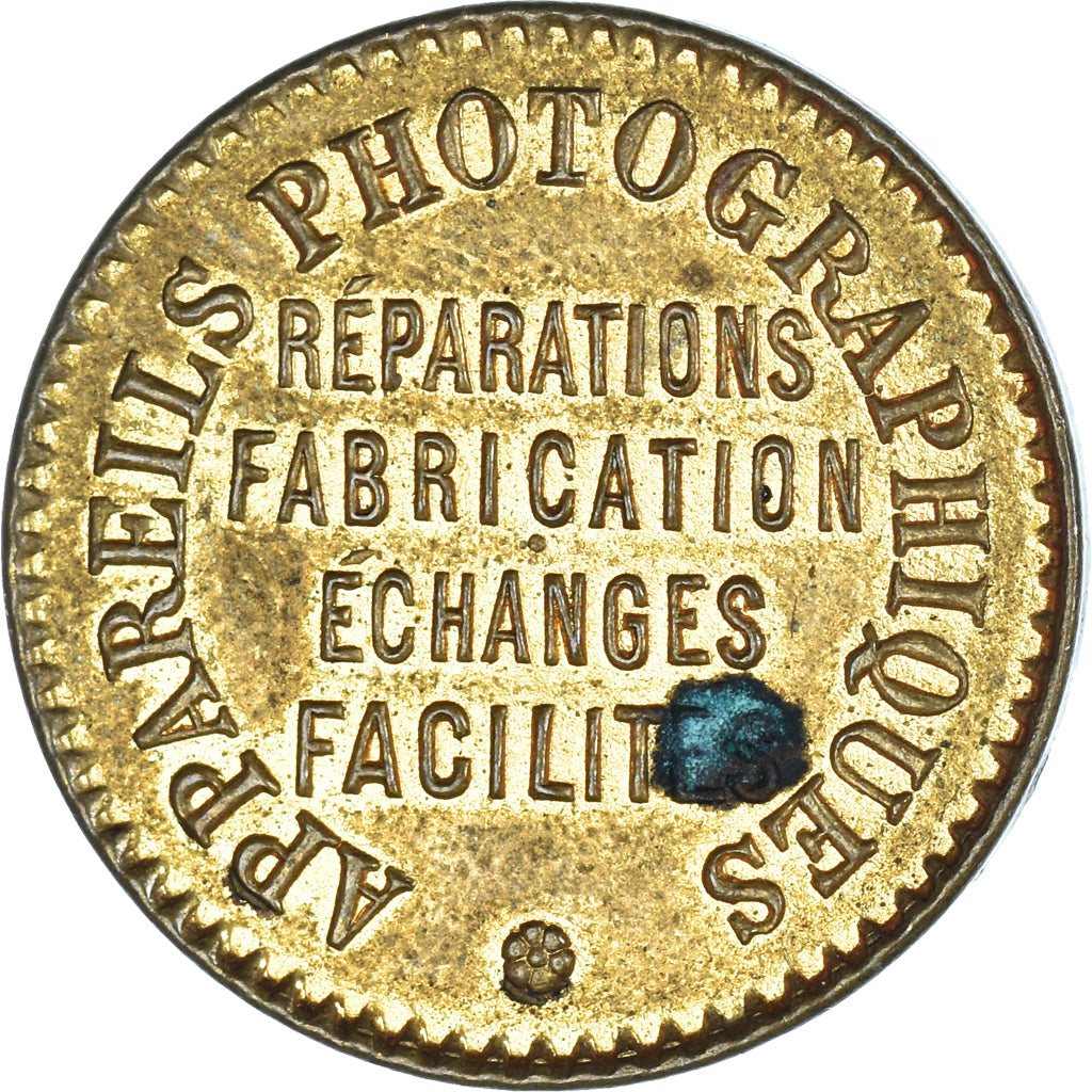 France, publicity token, Albert Brichaut, photographe, TTB+, paper-brass