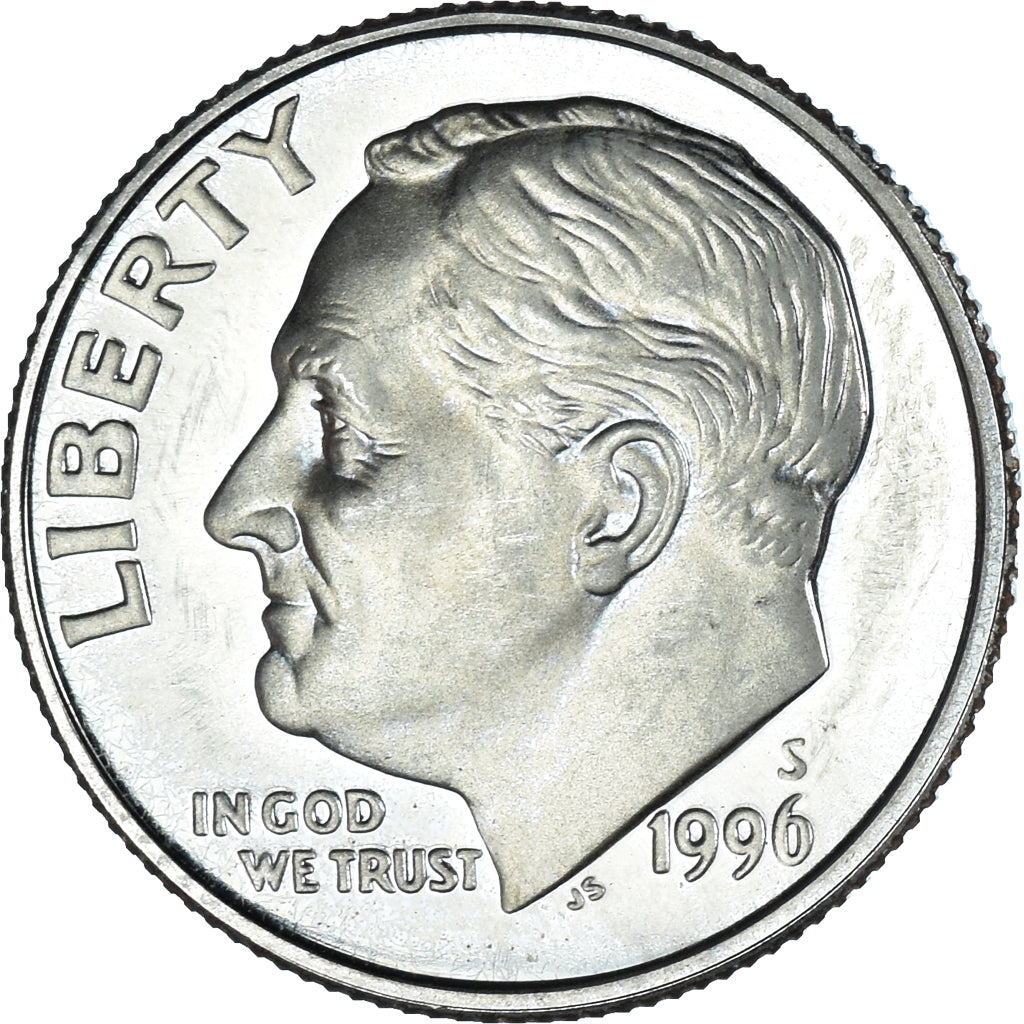 Münze, Vereinigte Staaten, Dime, 1996, U.S. Mint, San Francisco, Proof, VZ