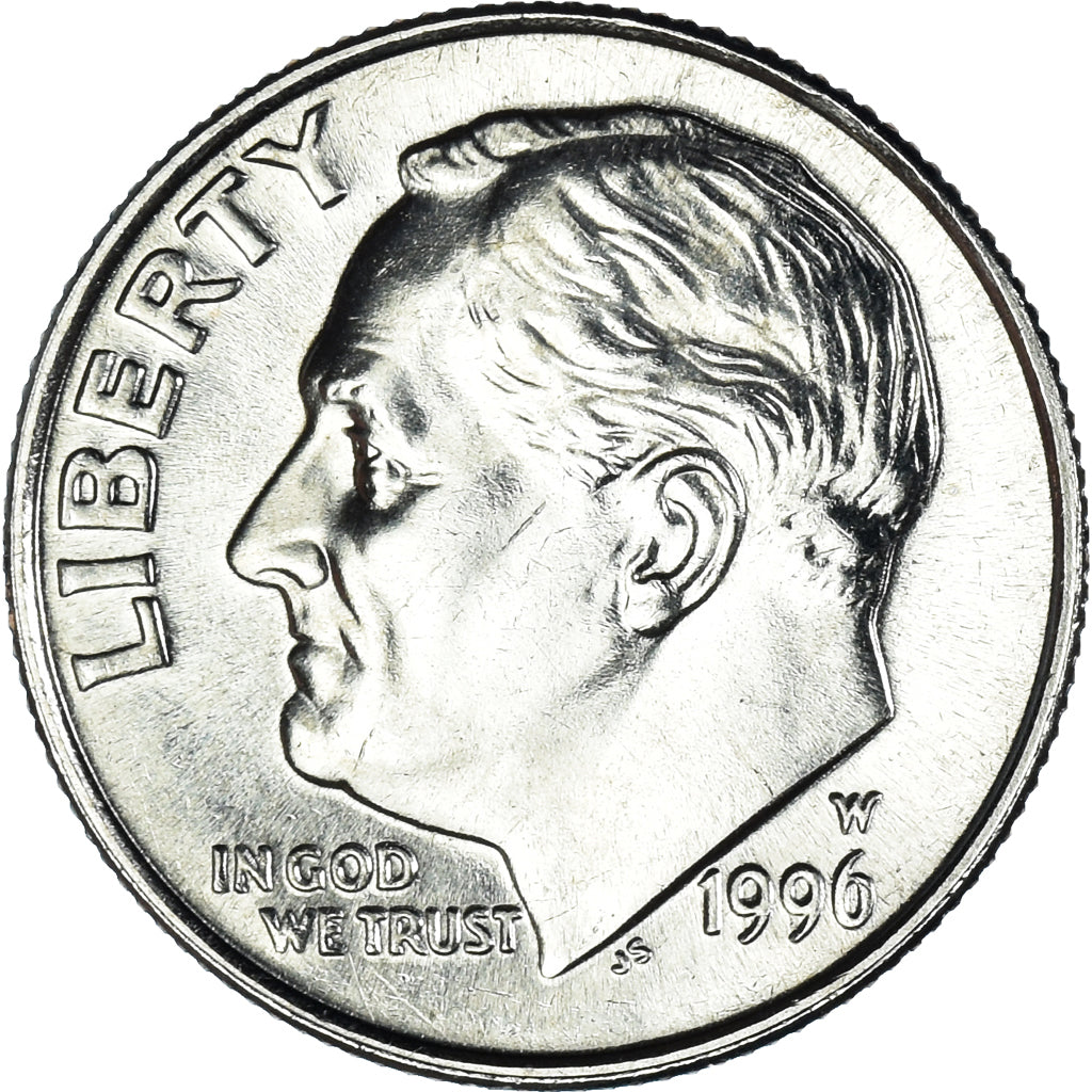 Coin, United States, Dime, 1996, U.S. Mint, West Point, MS(63), Copper-Nickel